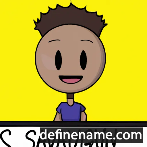 cartoon of the name Savaughn