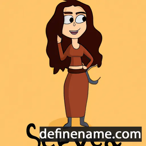 cartoon of the name Savera