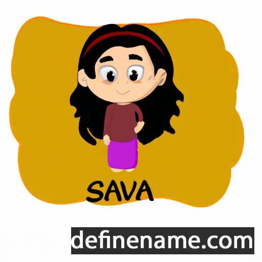 cartoon of the name Savika