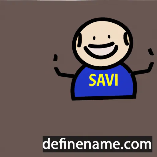 cartoon of the name Savin