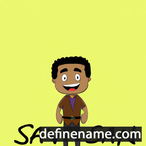 cartoon of the name Savion