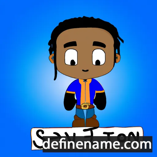 cartoon of the name Savion