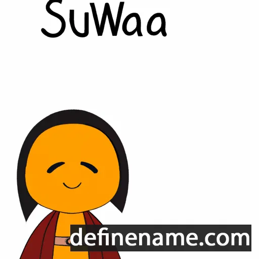 cartoon of the name Sawna