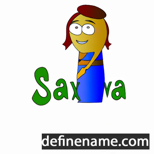 Saxona cartoon