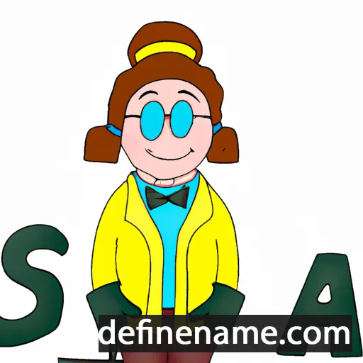 cartoon of the name Saxonia