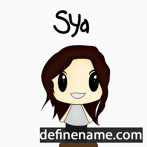 Saya cartoon