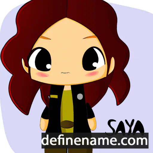 Saya cartoon