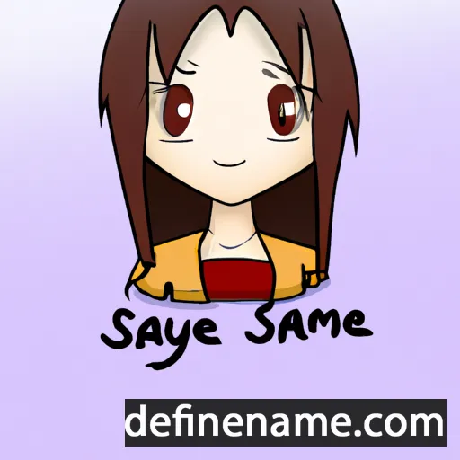 cartoon of the name Sayane