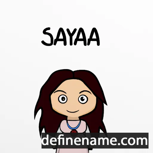 cartoon of the name Sayda