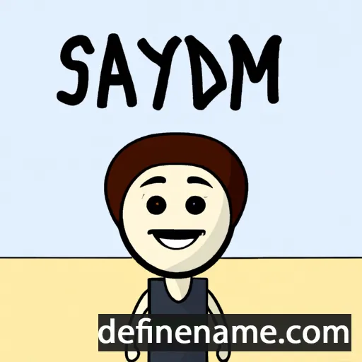 cartoon of the name Saydam