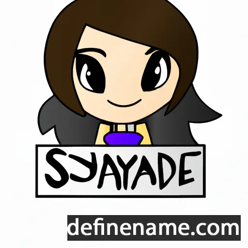 cartoon of the name Sayde