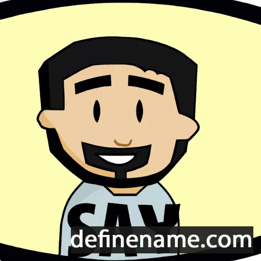 cartoon of the name Sayed