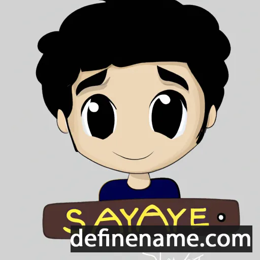 cartoon of the name Sayeh