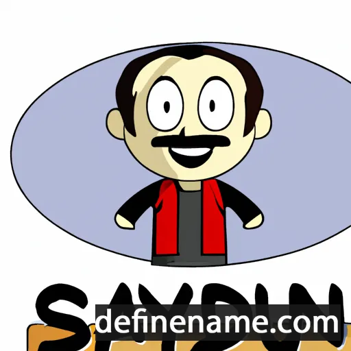 cartoon of the name Sayfuddin