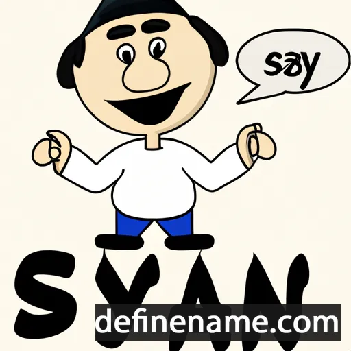 cartoon of the name Saygin