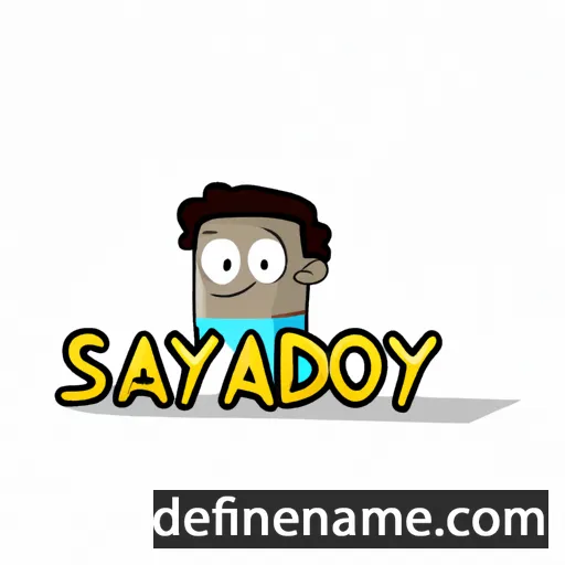 cartoon of the name Sayidoy