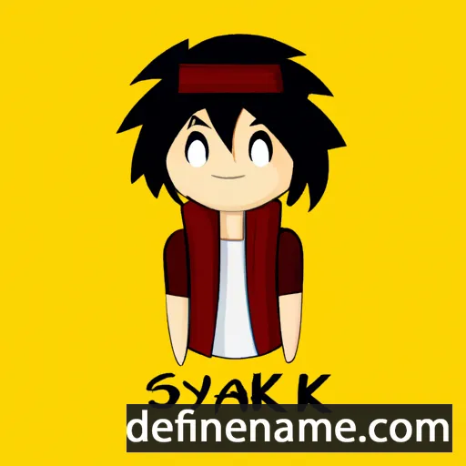 cartoon of the name Sayki