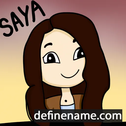 cartoon of the name Sayla