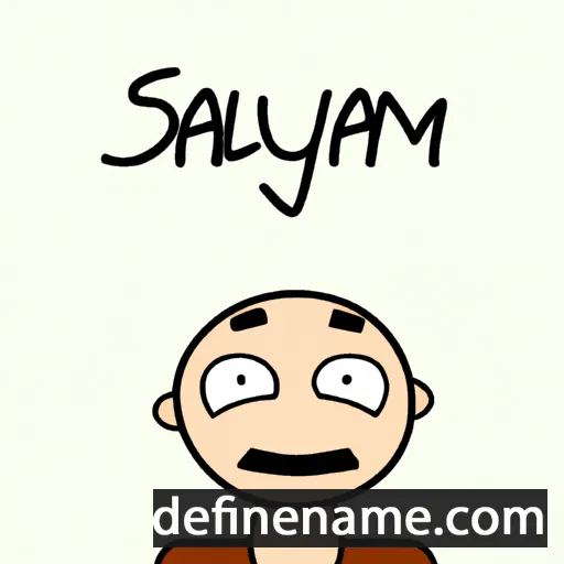 cartoon of the name Saylam