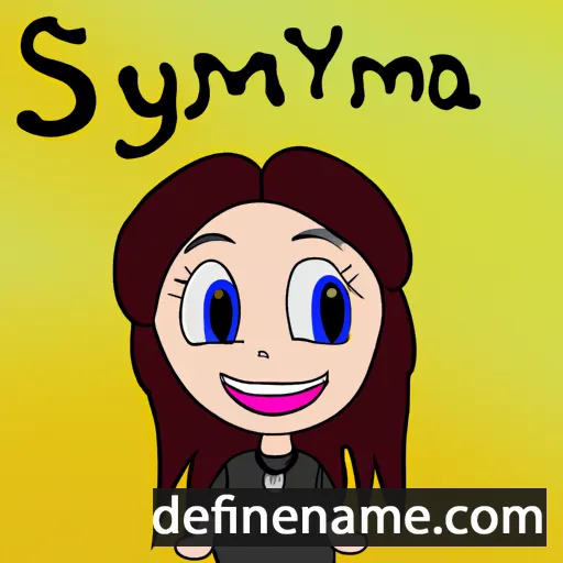 cartoon of the name Saymiina