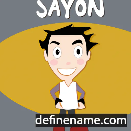 cartoon of the name Saymon