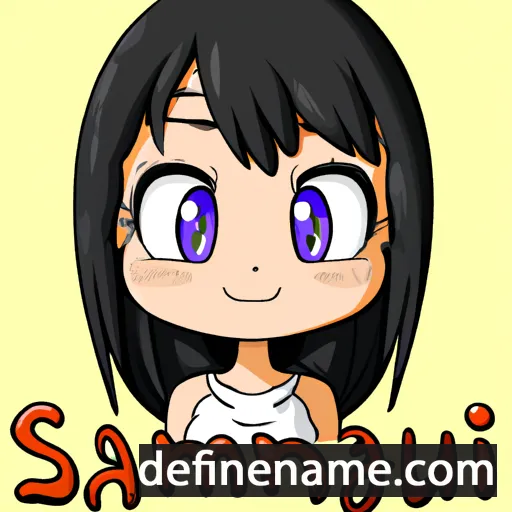 cartoon of the name Sayumi