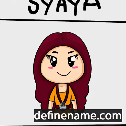 cartoon of the name Sayyna