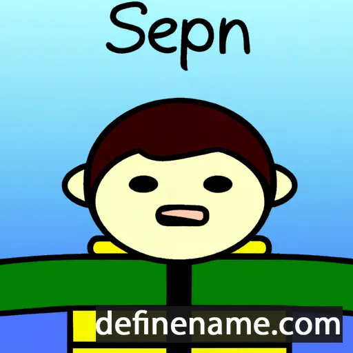 cartoon of the name Sćěpan