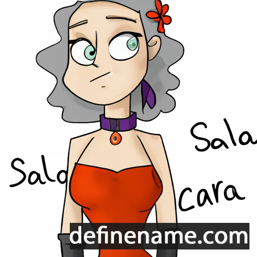 cartoon of the name Scarla