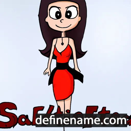 cartoon of the name Scarletta