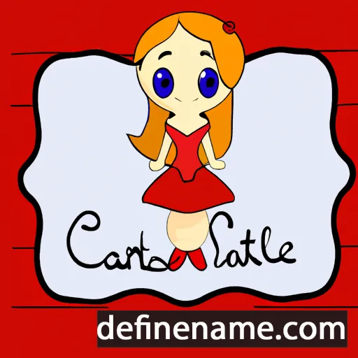 cartoon of the name Scarlotte