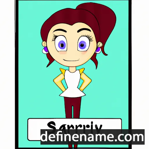 cartoon of the name Scarlyn