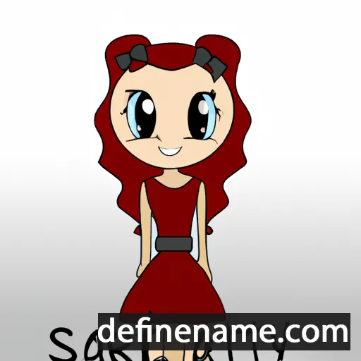 cartoon of the name Scarlytt