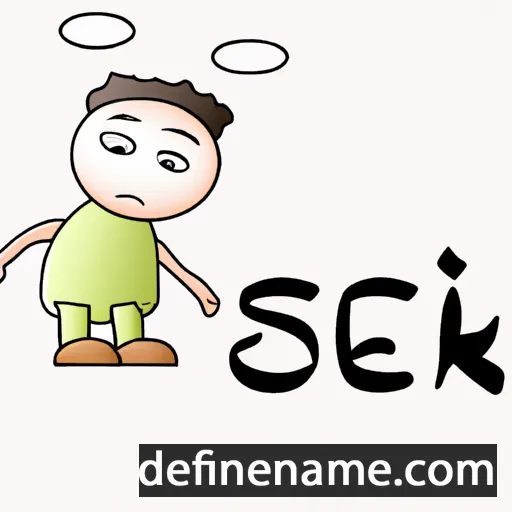 cartoon of the name Šefik