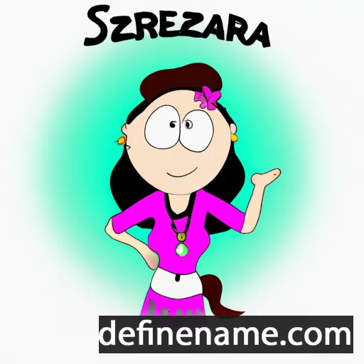 cartoon of the name Šeherezáda