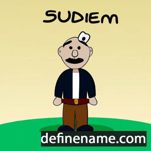 cartoon of the name Šemsudin