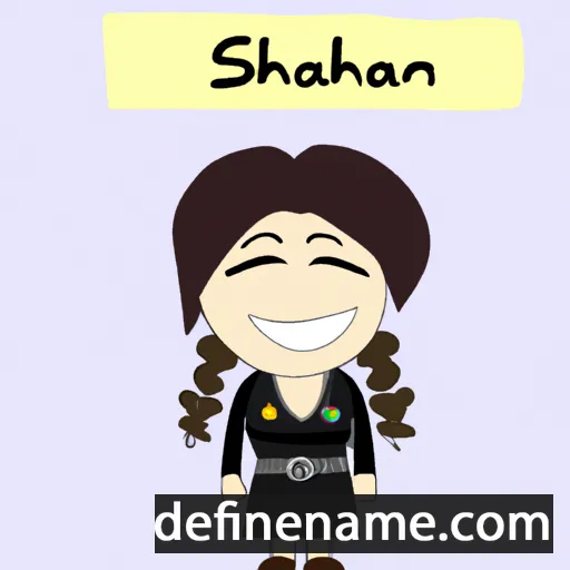 cartoon of the name Schahnaz