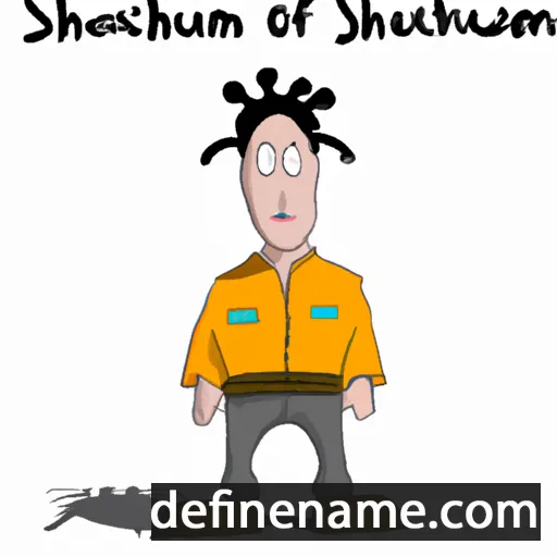 cartoon of the name Schamaun