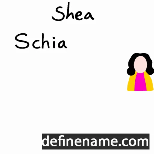 cartoon of the name Scheina