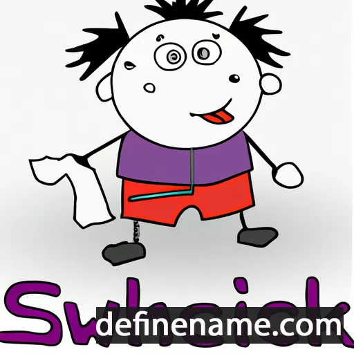 cartoon of the name Schiwka