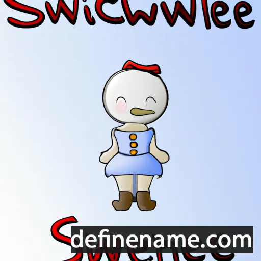 cartoon of the name Schneeweißchen