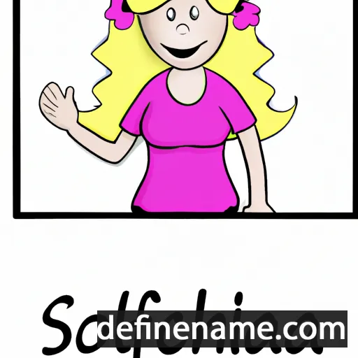 cartoon of the name Schönla