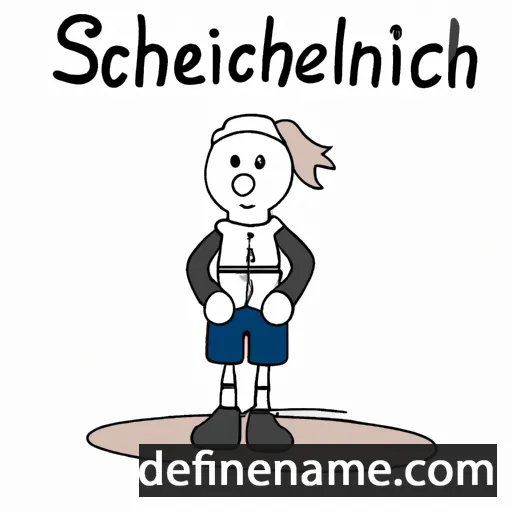 cartoon of the name Schönlin