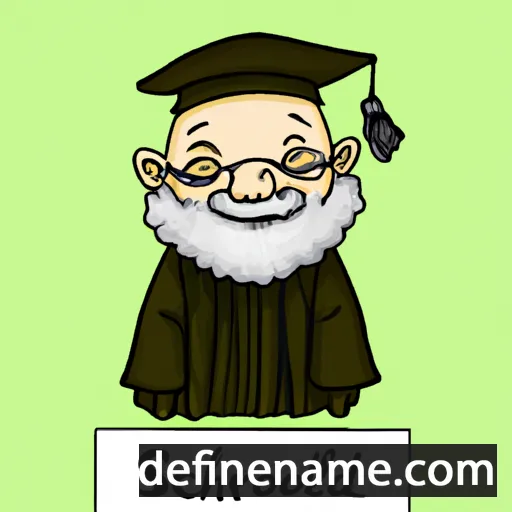 cartoon of the name Scholar