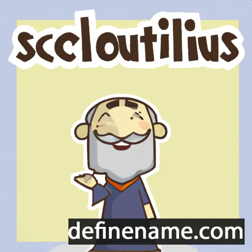 cartoon of the name Scholasticus