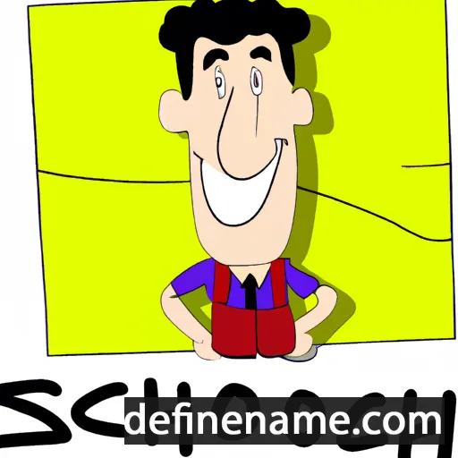 cartoon of the name Scholem