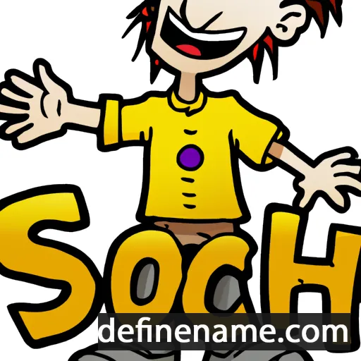 cartoon of the name Schon