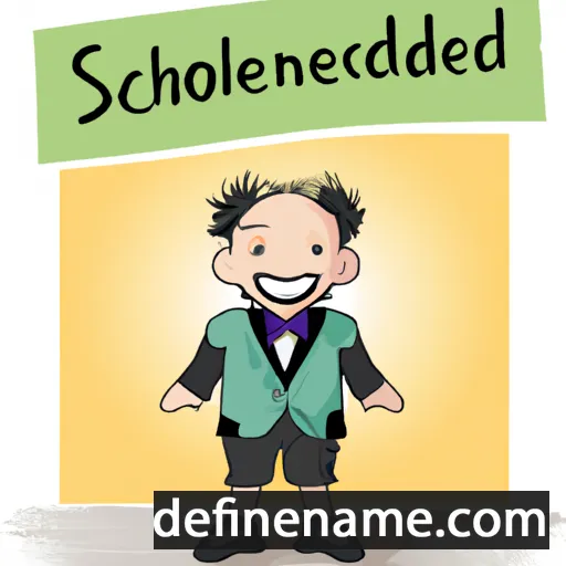 cartoon of the name Schondel