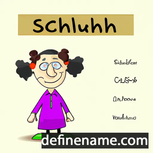 cartoon of the name Schulamit