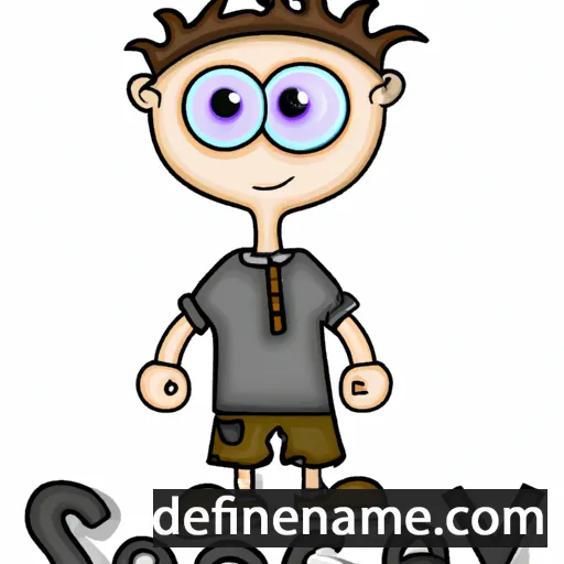 cartoon of the name Scoey